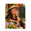 Lan from Overly Ripe Wisdom on a poster, a funny gift for women