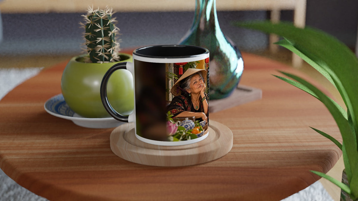 Lan from Overly Ripe Wisdom on a mug, a funny gift for women