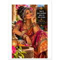 Priya from Overly Ripe Wisdom on a poster with her saying “Age is just another spice in the recipe.”