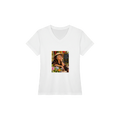 Lan from Overly Ripe Wisdom on a v-neck tee, a funny gift for women