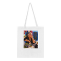 Katerina from Overly Ripe Wisdom on a tote bag, a funny gift for women