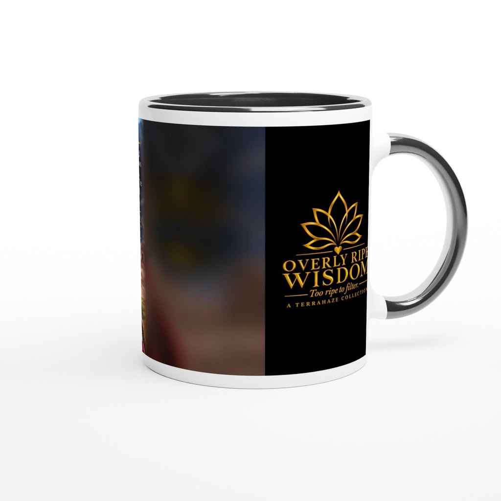 Marisol from Overly Ripe Wisdom on a mug, a funny gift for women