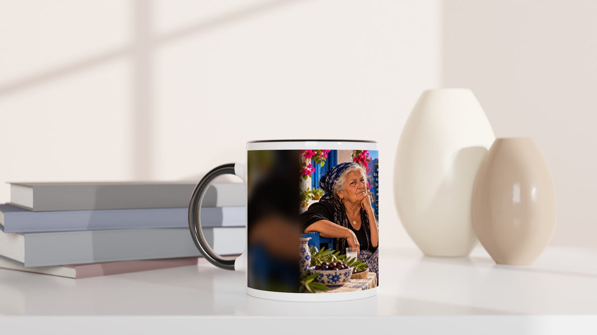 Katerina from Overly Ripe Wisdom on a mug, a funny gift for women