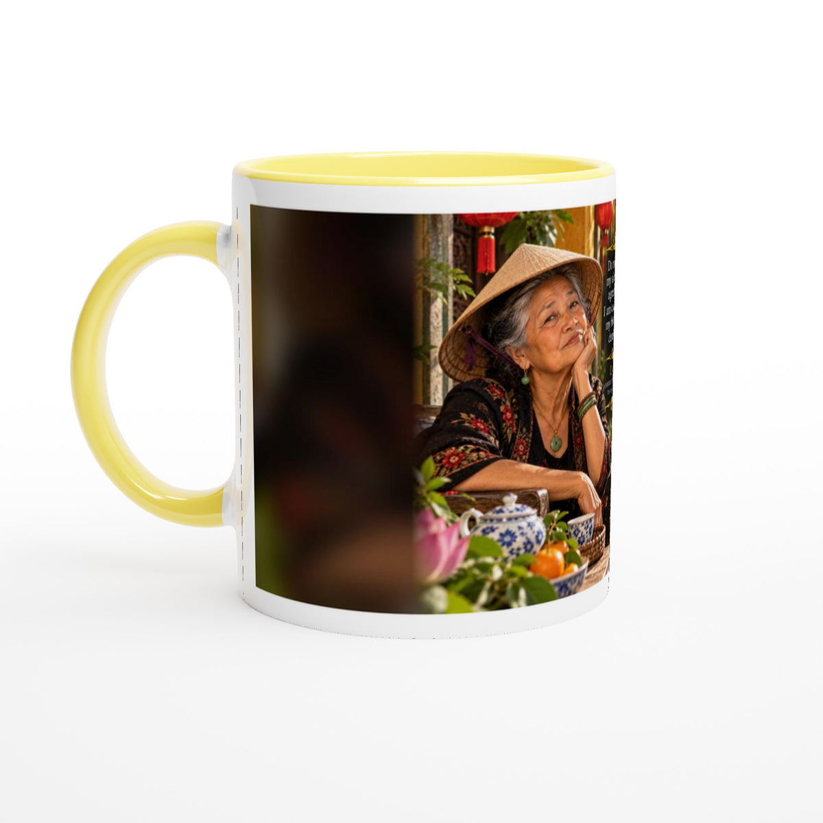 Lan from Overly Ripe Wisdom on a mug, a funny gift for women