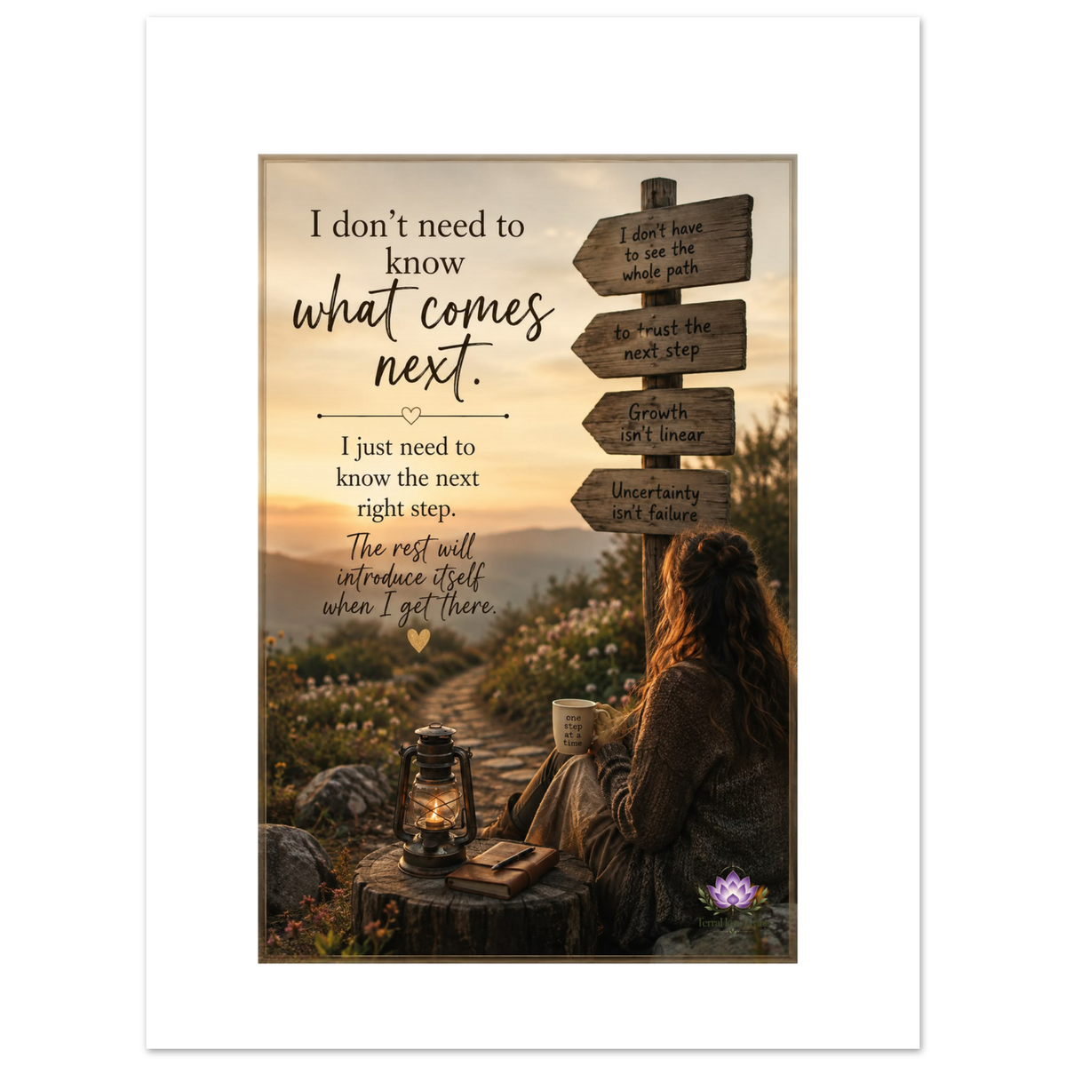 I Don't Need To Know motivational poster from TerraHaze Living