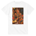 Sienna from Overly Ripe Wisdom on a t-shirt with her saying “I collect moments, not your opinions.”