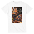 Opal from Overly Ripe Wisdom on a t-shirt with her saying “I came. I saw. I decided it wasn’t worth the parking.”