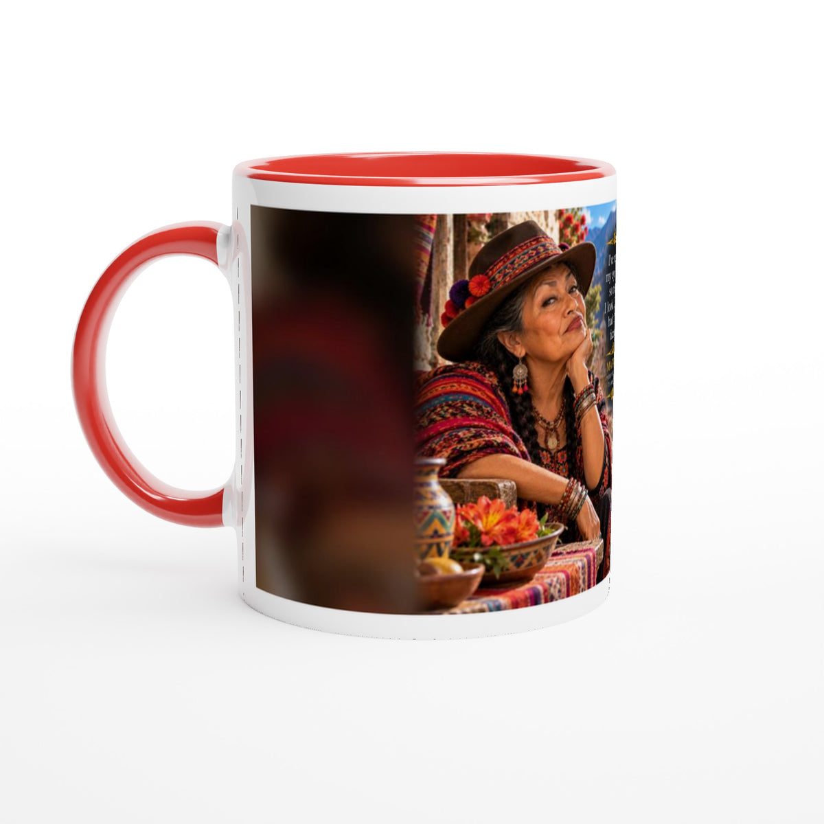 Marisol from Overly Ripe Wisdom on a mug, a funny gift for women