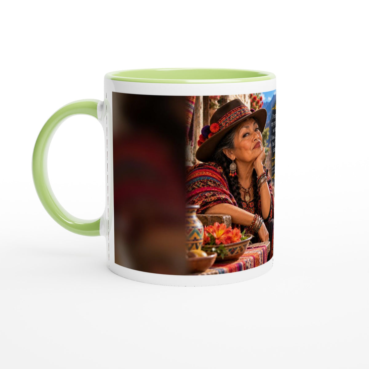 Marisol from Overly Ripe Wisdom on a mug, a funny gift for women