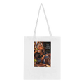 Opal from Overly Ripe Wisdom on a tote bag with her saying “I came. I saw. I decided it wasn’t worth the parking.”