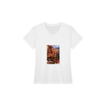 Yuki from Overly Ripe Wisdom on a v-neck tee with her saying “I am not saying I am always right. You keep proving my point.”