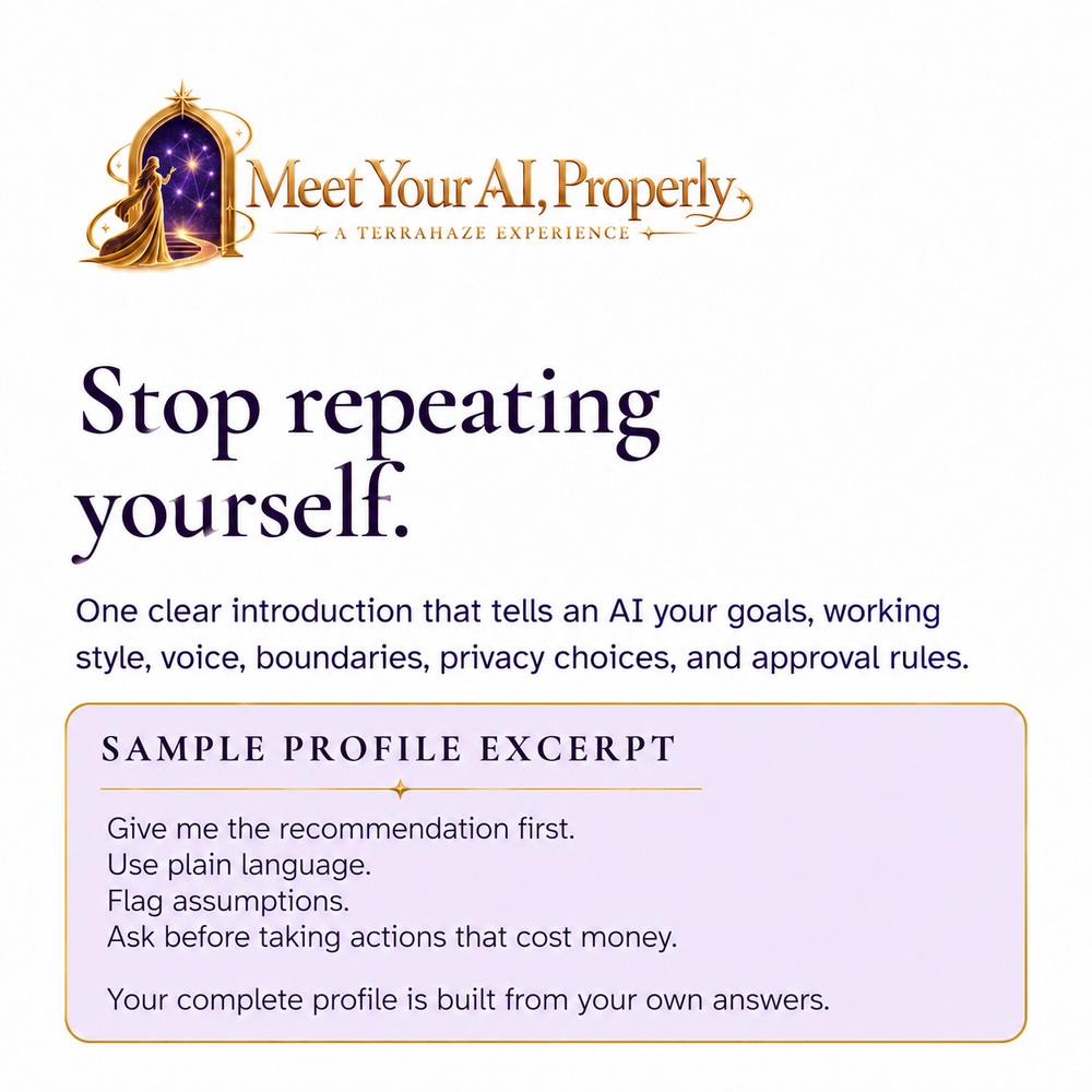 Meet Your AI, Properly — short sample profile excerpt